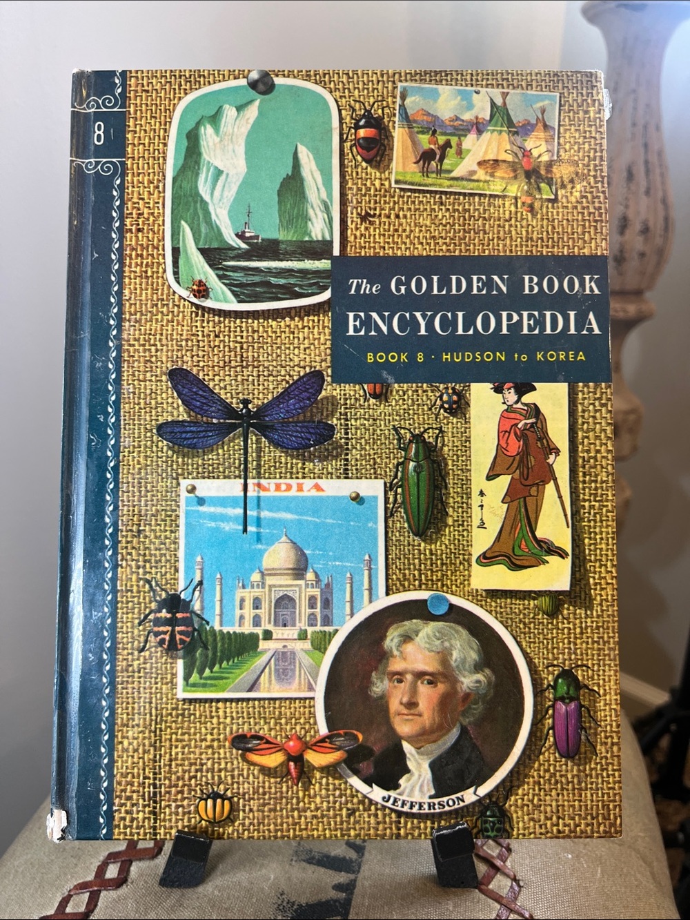 The Golden Book Encyclopedia - Classic Decorative Hardcover (Blue/Tan) HU-K 8